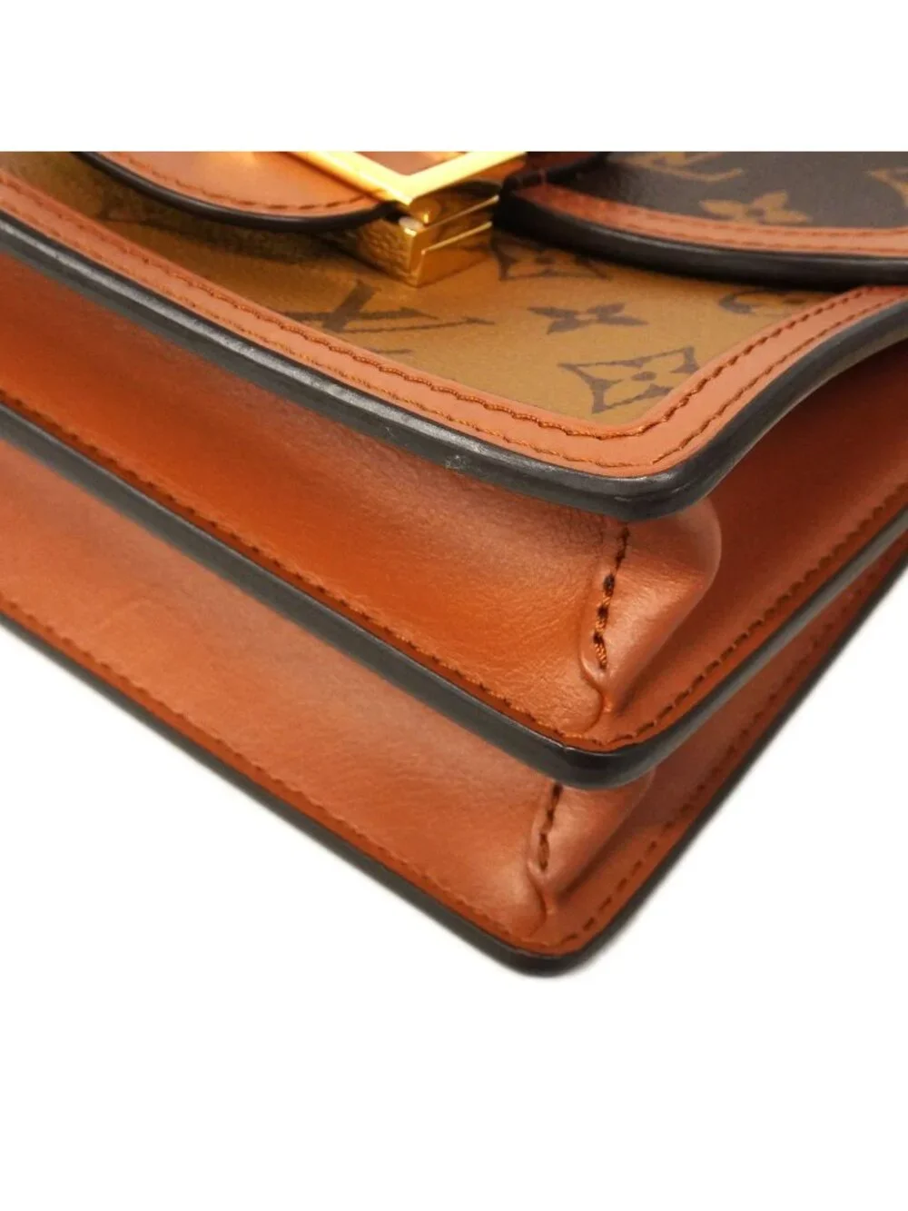 Louis Vuitton Shoulder Bag Monogram Reverse Dauphine Mini Brown